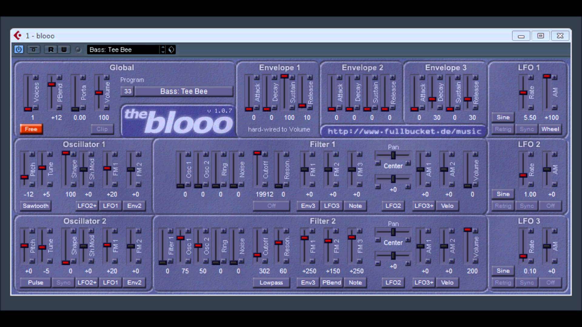 A screenshot of a blooo computer.