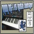 The cover of a CD featuring the Audio Damage Mg-1 keyboard.