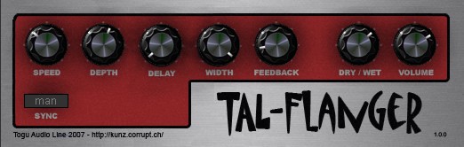 TAL-Flanger - audio plugin - effect -.