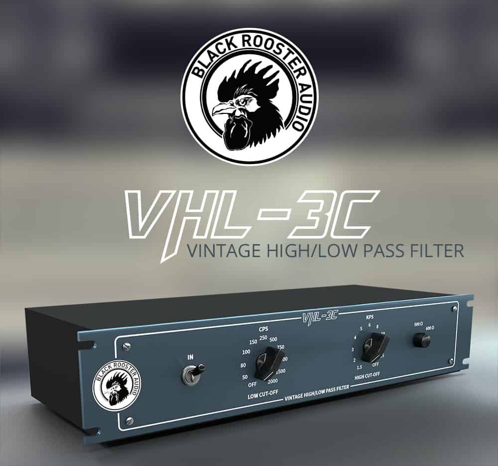 Black rooster VHL-3C vintage high pass filter featuring state-of-the-art technology.