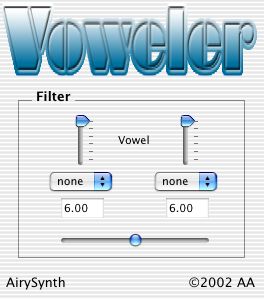 Voweler filter - screenshot - ayri-synth- keywords, SEO.