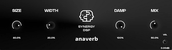 Anaverb by Synergy DSP GUI