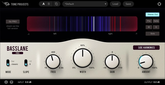 Basslane by Tone Projects GUI