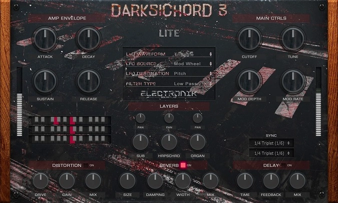 Darksichord 3 Lite By Electronik Sound Lab GUI