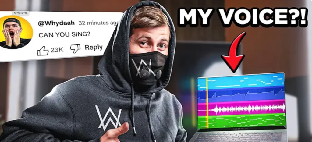 alan walker youtube thumbnail