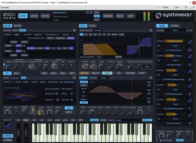 Synthmaster 2 GUI-best free synth vst plugins