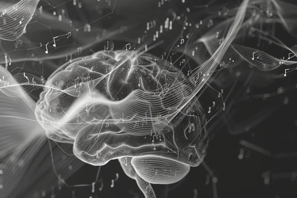 a white brain with lines and dots