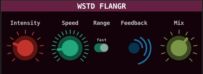 WSTD FLANGR BY Wasted Audio GUI