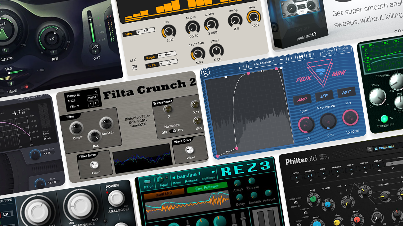 Image displaying multiple artworks featuring free filter vst plugins.