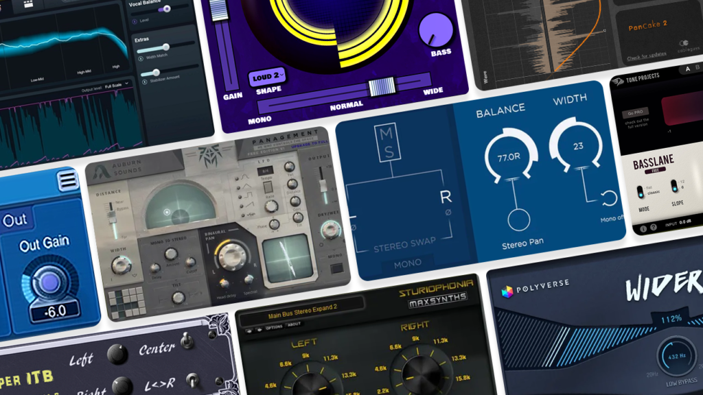 10 Best Free Stereo Width VST Plugins GUI