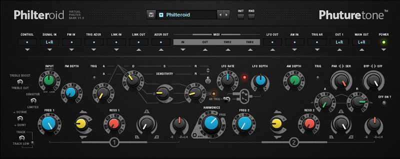 Phuturetone GUI screenshot