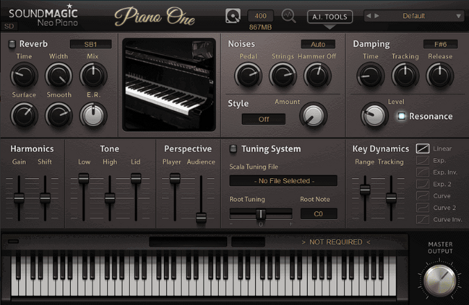 Piano One Special Edition by SoundMagic GUI